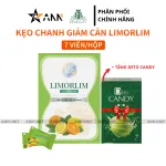 Kẹo Chanh Hỗ Trợ Giảm Mỡ Limorlim Ez Beauty Hộp 7 Viên - Tặng 1 Deto Candy