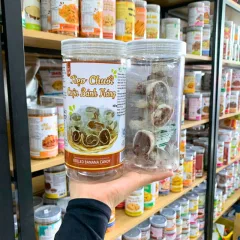Kẹo Chuối Cuộn Bánh Tráng Thơm Ngon 300g - Hộp Pet