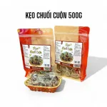 Kẹo Chuối Cuộn Túi Zip 500g