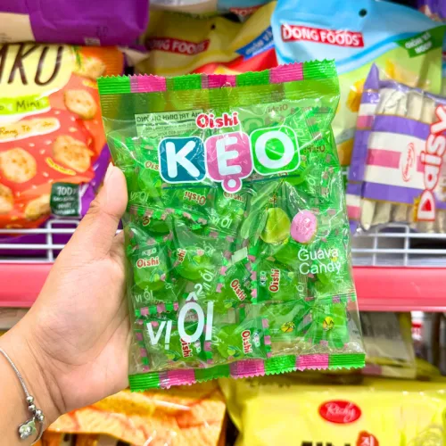 Kẹo Cứng OISHI Vị Ổi 85g - Bịch Xanh Lá