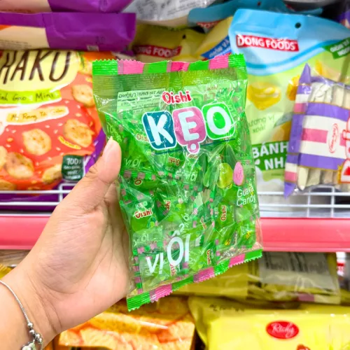 Kẹo Cứng OISHI Vị Ổi 85g - Bịch Xanh Lá