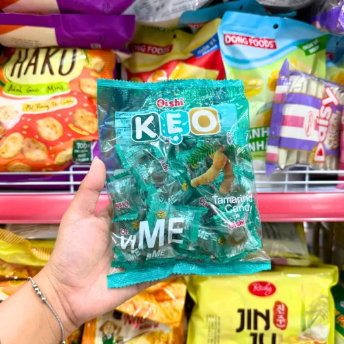 Kẹo Cứng OISHI Vị Me 85g - Bịch Xanh Rêu