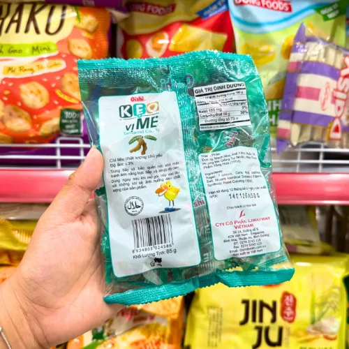 Kẹo Cứng OISHI Vị Me 85g - Bịch Xanh Rêu