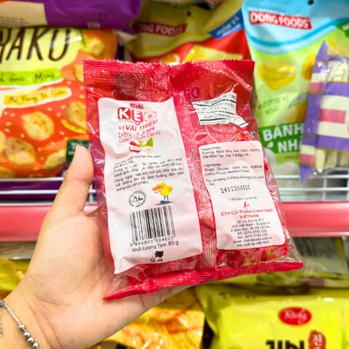 Kẹo Cứng OISHI Vị Vải Thiều Ướp Lạnh 85g - Bịch Hồng