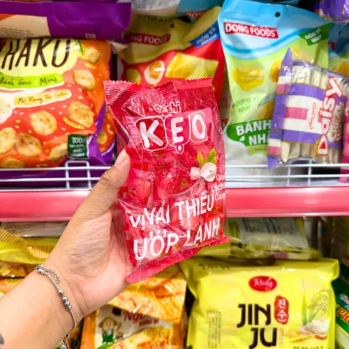Kẹo Cứng OISHI Vị Vải Thiều Ướp Lạnh 85g - Bịch Hồng