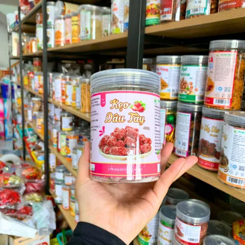 Kẹo Dâu Tây Thơm Ngon 400g Hộp