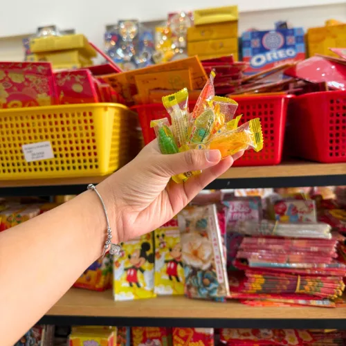 Kẹo Dẻo Hàng Xá Bắp Có Nhân 200g/Hộp