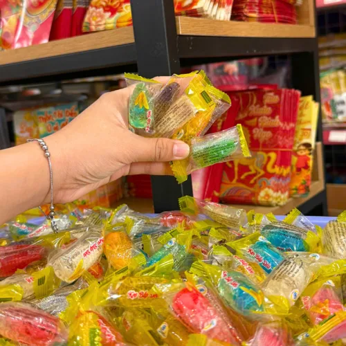 Kẹo Dẻo Hàng Xá Bắp Có Nhân 200g/Hộp