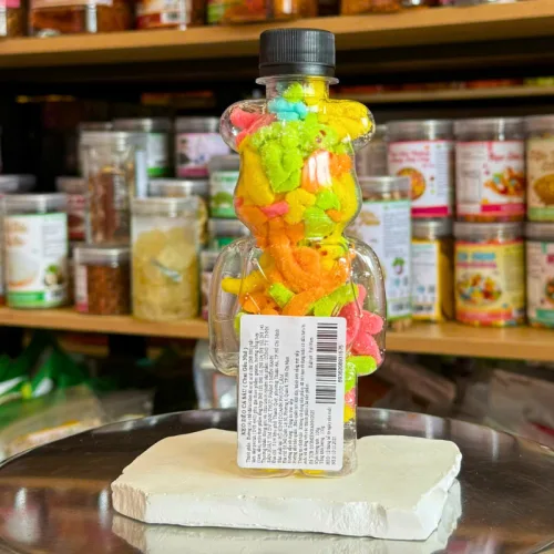 Kẹo Dẻo Cá Sấu Thơm Ngon 130g Chai Gấu Nhỏ