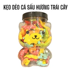 Kẹo Dẻo Cá Sấu Vị Trái Cây Thơm Ngon 500g Hộp