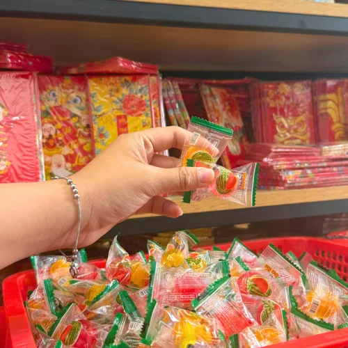 Kẹo Dẻo Hàng Xá Dưa Hấu Có Nhân 200g/Hộp