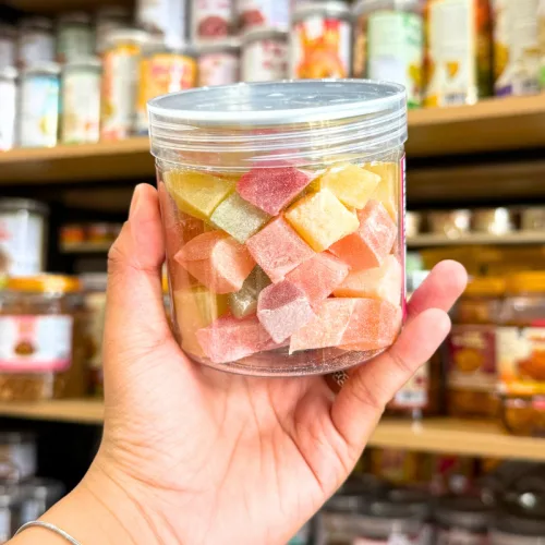 Kẹo Dẻo Vuông Hương Trái Cây (Kẹo Dẻo Đà Lạt) Mini 300g - Hộp Pet