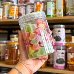 Kẹo Dẻo Vuông Hương Trái Cây - Kẹo Dẻo Đà Lạt Thơm Ngon 500g - Hũ Pet
