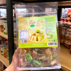 Kẹo Dừa Ít Đường Mix Vị 500g - Túi Zip Trong