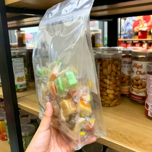 Kẹo Dừa Ít Đường Mix Vị 500g - Túi Zip Trong