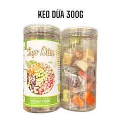 Kẹo Dừa Mix 9 Vị Thơm Ngon 300g Hộp