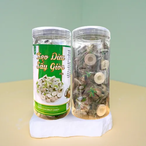 Kẹo Dừa Sấy Giòn 250g Hộp