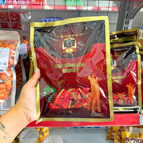 Kẹo Hồng Sâm Đỏ Hàn Quốc 200g - Kẹo Sâm Đỏ Hàn Quốc
