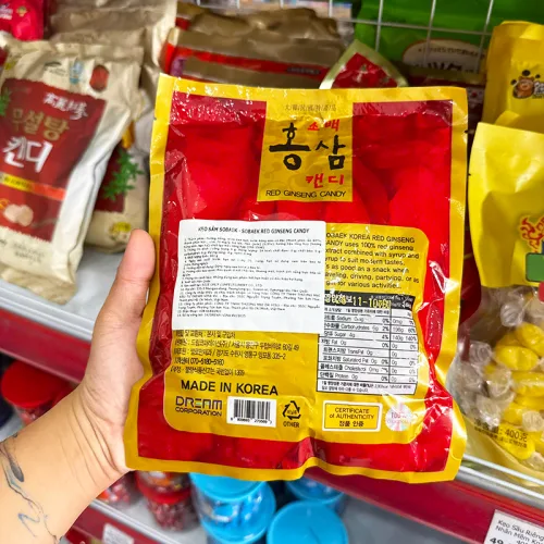 Kẹo Hồng Sâm Hàn Quốc Sobaek 200g