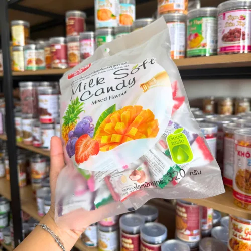 Kẹo Mềm Milk Soft Candy Mixed Flavour - Kẹo Dẻo Hương Trái Cây 320g