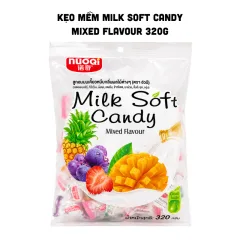 Kẹo Mềm Milk Soft Candy Mixed Flavour - Kẹo Dẻo Hương Trái Cây 320g