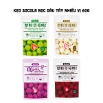Kẹo Socola Bọc Dâu Tây Thơm Ngon - 4 Vị Socola, Sữa Chua, Hoa Hồng, Matcha 60g