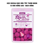 Kẹo Socola Bọc Dâu Tây Thơm Ngon Vị Hoa Hồng 60g - Bịch Hồng