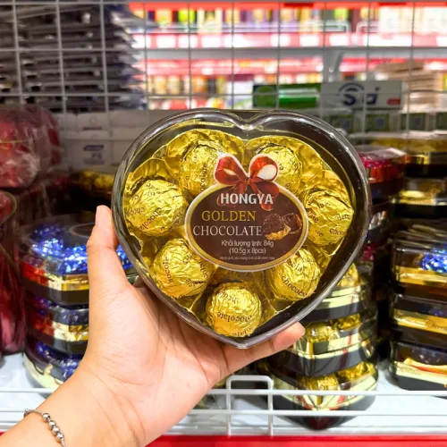Kẹo Socola Hộp Trái Tim HONGYA 8 viên 84g