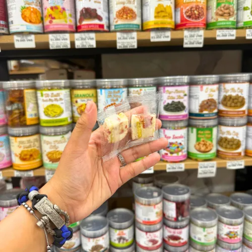 Kẹo Sữa Chua Mix Trái Cây Và Hạt Ăn Kiêng - Kẹo Nougat Dâu Tây Hàng Xá 100g