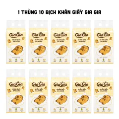 Khăn Giấy Đa Năng Gia Gia Siêu Dai - Thùng 10 Bịch