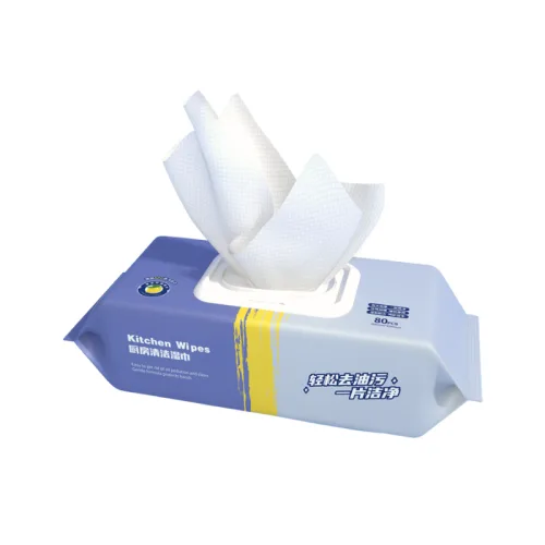 Khăn Ướt Lau Bếp Đa Năng - Khăn Lau Bàn Bếp Bát Đĩa Đa Năng An Toàn 1 Gói 80 Miếng 30x11x5cm