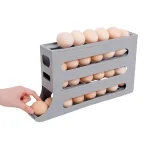 Khay Đựng Trứng Tự Lăn - Khay Đựng Trứng 4 Tầng Thiết Kế Gọn Gàng