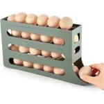 Khay Đựng Trứng Tự Lăn - Khay Đựng Trứng 4 Tầng Thiết Kế Gọn Gàng