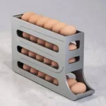 Khay Đựng Trứng Tự Lăn - Khay Đựng Trứng 4 Tầng Thiết Kế Gọn Gàng