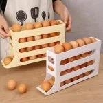 Khay Đựng Trứng Tự Lăn - Khay Đựng Trứng 4 Tầng Thiết Kế Gọn Gàng