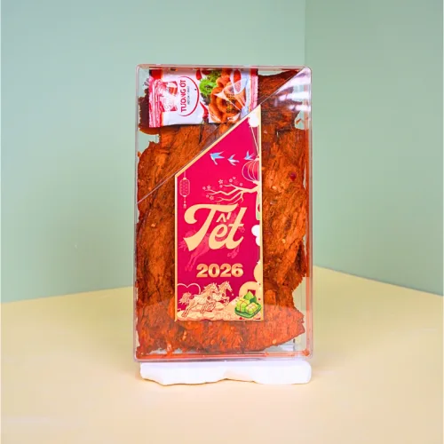 Khô Bò Miếng 400g Hộp Chữ Nhật Lớn Hộp Quà Tết 2026