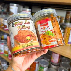 Khô Bò Miếng Thượng Hạng Thơm Ngon 200g - Hũ Pet