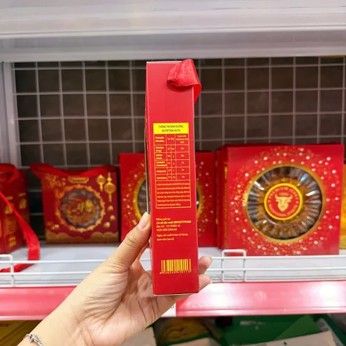 Khô Bò Miếng Úc Đầu Bò Vàng Đen 400g Mẫu Mới - Hộp Quà Tết