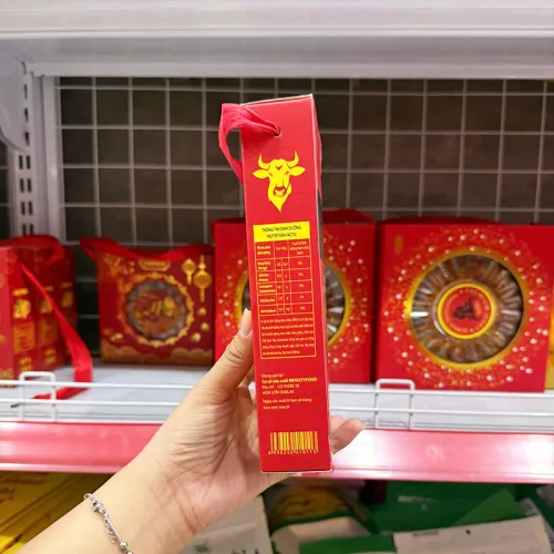 Khô Bò Miếng Úc Đầu Bò Vàng Đen 400g Mẫu Mới - Hộp Quà Tết