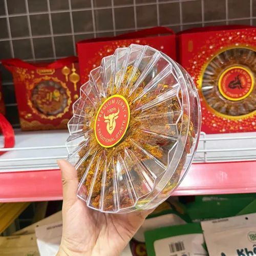 Khô Bò Miếng Úc Đầu Bò Vàng Đen 400g Mẫu Mới - Hộp Quà Tết