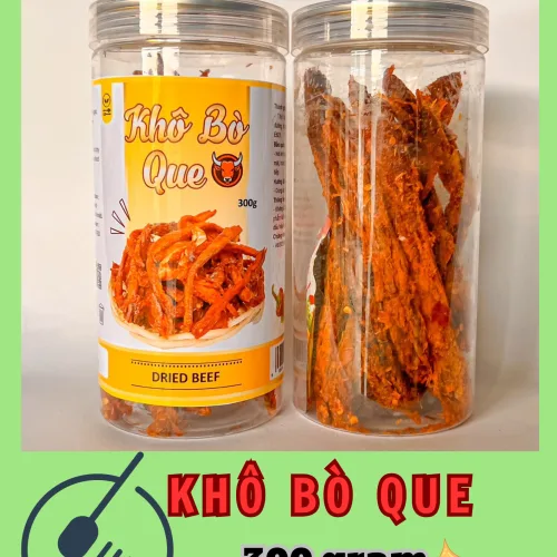 Khô Bò Que Loại Đặc Biệt 300g Hộp