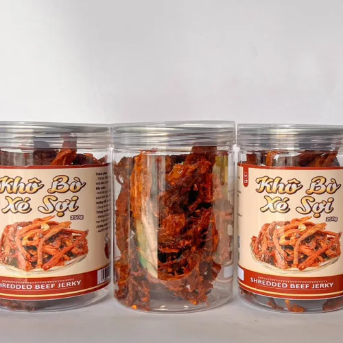 Khô Bò Xé Sợi Thượng Hạng Loại Ngon 250g Hộp Pet