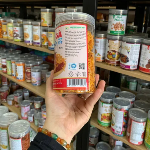 Khô Gà Bơ Tỏi Thơm Ngon 250g - Hũ Pet