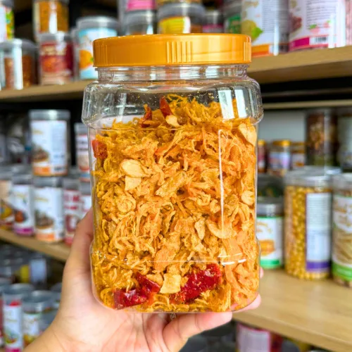 Khô Gà Bơ Tỏi Thơm Ngon 500g hộp