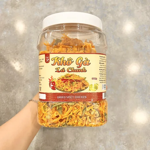 Khô Gà Lá Chanh Loại Ngon 500g Hộp