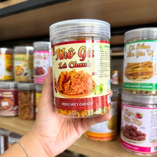 Khô Gà Lá Chanh Thơm Ngon 200g - Hộp Pet