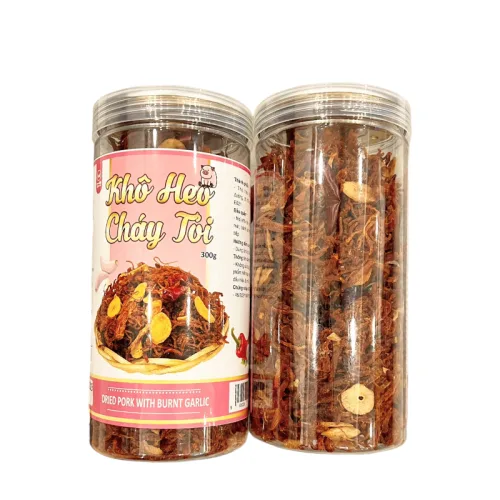 Khô Heo Cháy Tỏi Thơm Ngon 300g Hộp