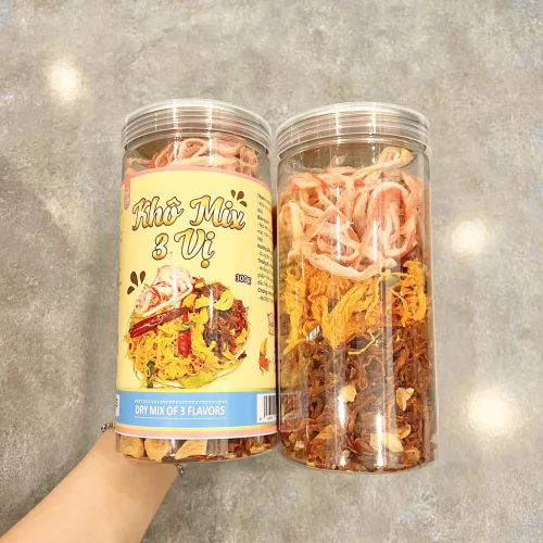 Khô Mix 3 Vị ( Heo -Mực - Gà ) 300g Hộp