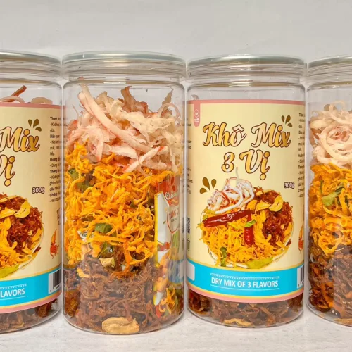 Khô Mix 3 Vị ( Heo -Mực - Gà ) 300g Hộp