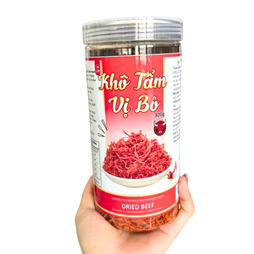 Khô Tẩm Vị Bò 300g Hộp Pet Thơm Ngon